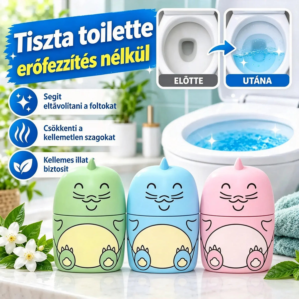 🔥【50% kedvezmény korlátozott ideig】🚽✨Univerzális WC-tisztító