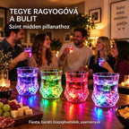 ✨💎Kristálypohár-készlet folyadék hatására aktiválódó LED-fénnyel🥂