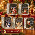 🔥5 darab 8000 Ft🎄 Karácsonyi pénzdísz ✨ Bankjegyeket rejtő karácsonyfadísz - kreatív és meglepő ünnepi ajándék.