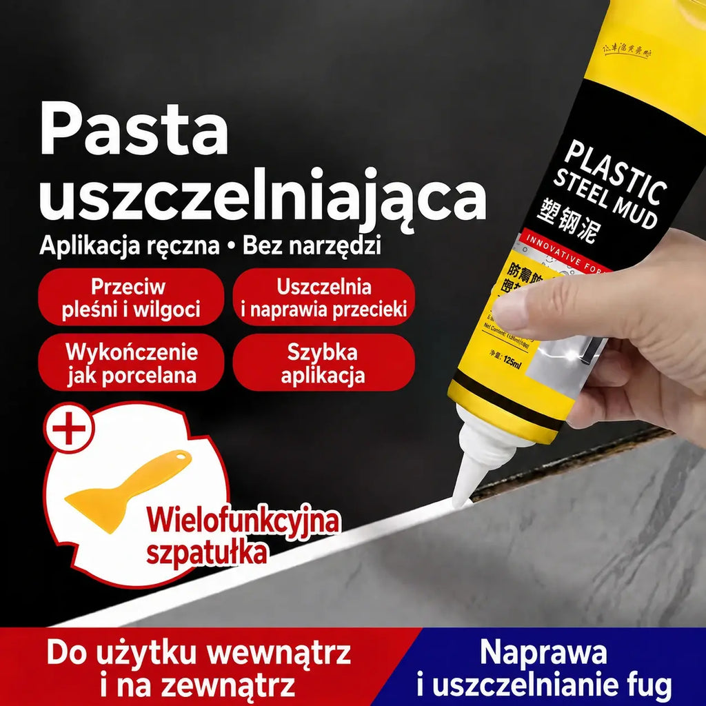 ✨ Többfunkciós, vízálló fehér tömítőanyag lehúzóval