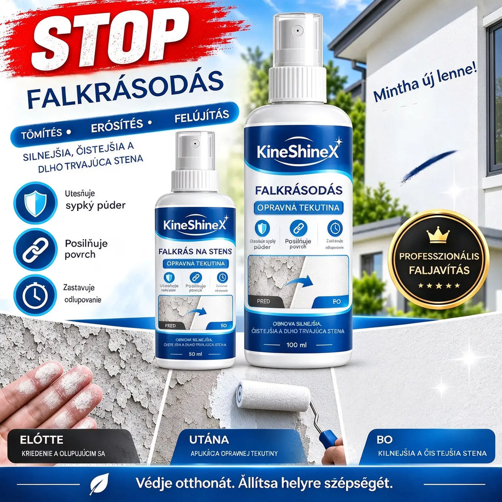 🏆100 ml + 50 ml (2 flakon) 💥 Folyékony faljavító és -szilárdító szer – Egyetlen termékben ötvözi a hézagkitöltés, a tömítés és a megerősítés funkcióit.