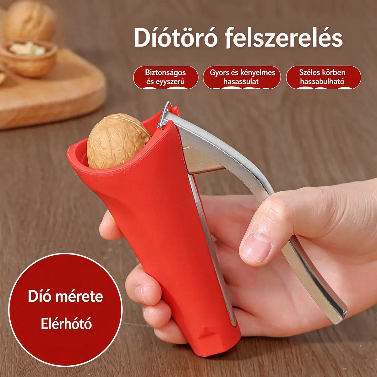 🌰【1+1 Akció】Többfunkciós diótörő/dióhéj-eltávolító