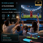 🔥 KORLÁTOZOTT IDEJŰ AJÁNLAT: 50% kedvezmény! 🔥 USB-C - HDMI adapterkábel Switchhez