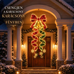🎄 Spirál alakú LED-es függőlámpák karácsonyi varázslattal ✨
