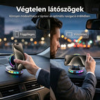 📱 RGB autós tartó automatikus rögzítéssel és 15 W-os vezeték nélküli töltéssel