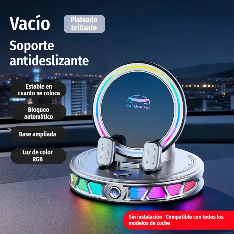 📱 RGB autós tartó automatikus rögzítéssel és 15 W-os vezeték nélküli töltéssel