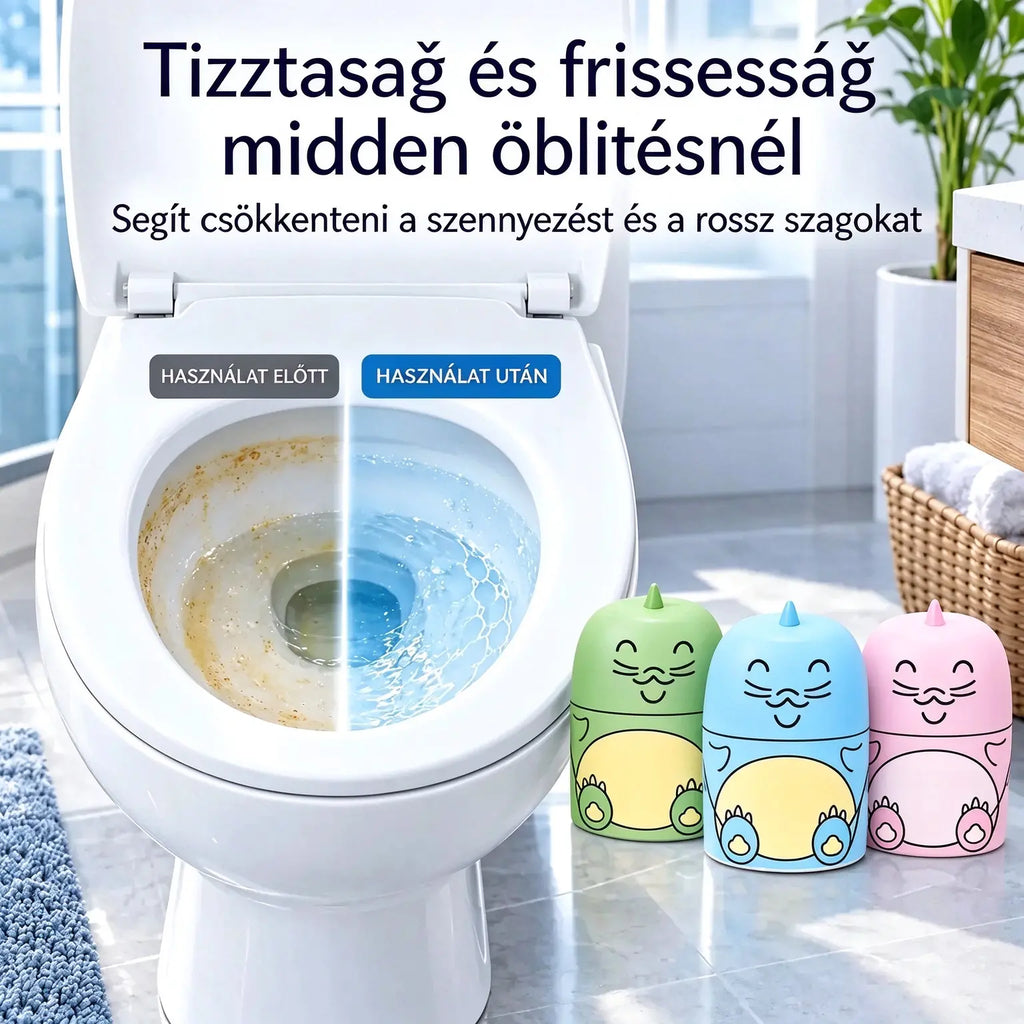 Szerezd meg a WC-tisztítót féláron! 💥 【3 darabos készlet】Egy-egy flakon 2000 öblítésre elegendő – búcsúzz el a kézi súrolástól. ❤