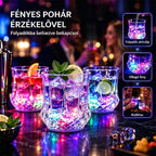 ✨💎Kristálypohár-készlet folyadék hatására aktiválódó LED-fénnyel🥂