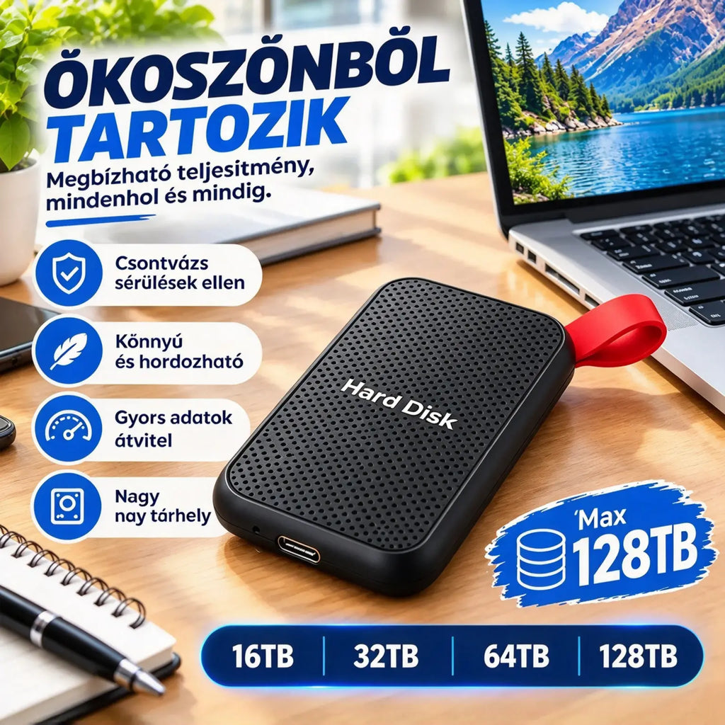 【32 TB】⚡Nagy sebességű hordozható SSD-k