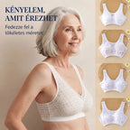 Utánvétes fizetés ✅【4 darabos készlet】 Tiszta pamut melltartók középkorú hölgyeknek (nagy méretek) – kényelmes és légáteresztő