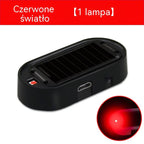 1 db 7500 Ft 🎁🚗💥 Kompakt lopásgátló LED figyelmeztető lámpa, napelemes
