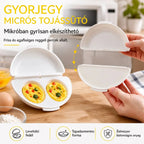 🔥Csak 7700 Ft 2 főre!🍳 Tökéletes reggeli percek alatt elkészül! Mikrós omlettforma 🥚