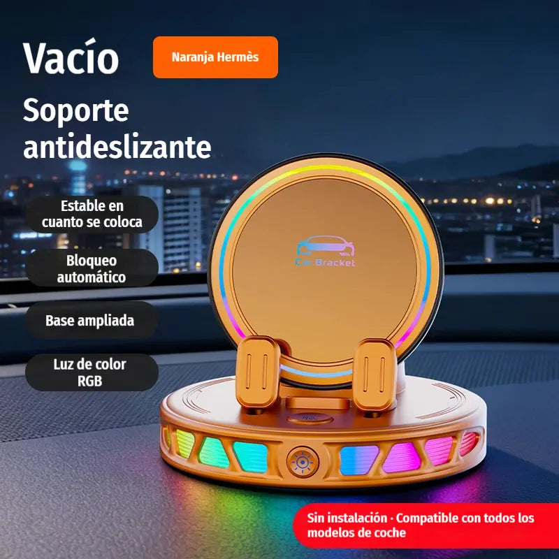📱 RGB autós tartó automatikus rögzítéssel és 15 W-os vezeték nélküli töltéssel