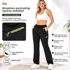⏳ Korlátozott ideig tartó ajánlat 🔥 Női, egyenes szabású cargo nadrág – Gumis derékrész; tökéletes munkához, utazáshoz és mindennapi viseletre 👖✨