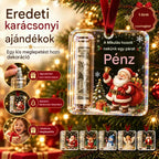🔥5 darab 8000 Ft🎄 Karácsonyi pénzdísz ✨ Bankjegyeket rejtő karácsonyfadísz - kreatív és meglepő ünnepi ajándék.
