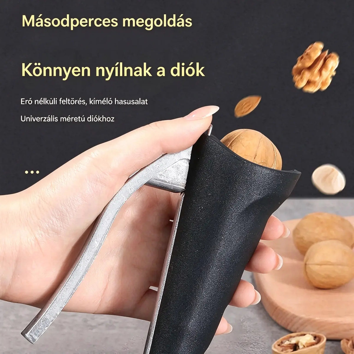 🌰【1+1 Akció】Többfunkciós diótörő/dióhéj-eltávolító