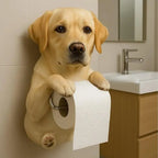🐕 WC-papír-tartó aranyos kiskutyás mintával