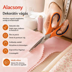 ✂️✂️ Professzionális fogazott olló - éles, fogazott olló szövetekhez