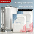 🧳 5 darabos szett mindössze 9500 Ft-ért 💨 Nagyméretű, összenyomható vákuumos tárolótasakok: Nincs szükség pumpára, szivárgásmentes és légmentes, ideális a poggyász és az otthoni tárolóhely megtakarítására ✈️