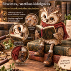 💥 50% kedvezmény – csak korlátozott ideig! 🦉 Imádnivaló olvasó bagolyfigura
