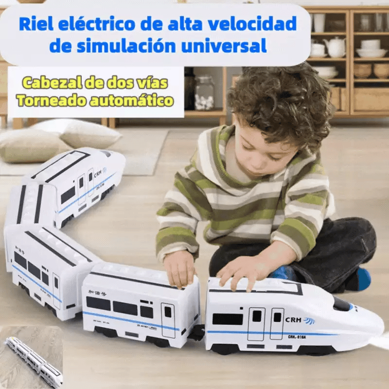 🚆【1-et vesz, 1-et kap】Elektromos nagysebességű vonatmodell – univerzális kisvonat / nagysebességű vonat – kisgyermekkori játék